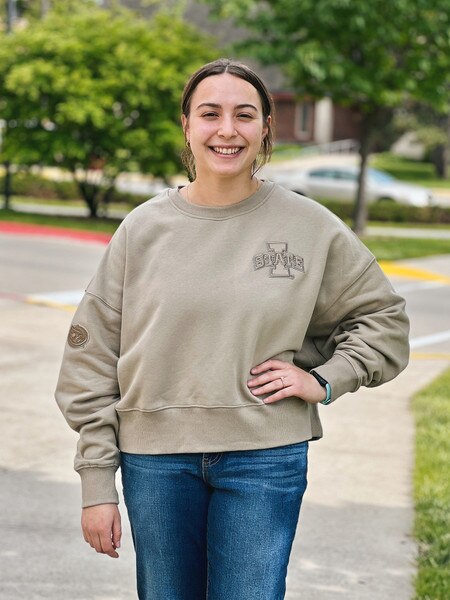 Pro Standard Women's Iowa State Taupe Crewneck